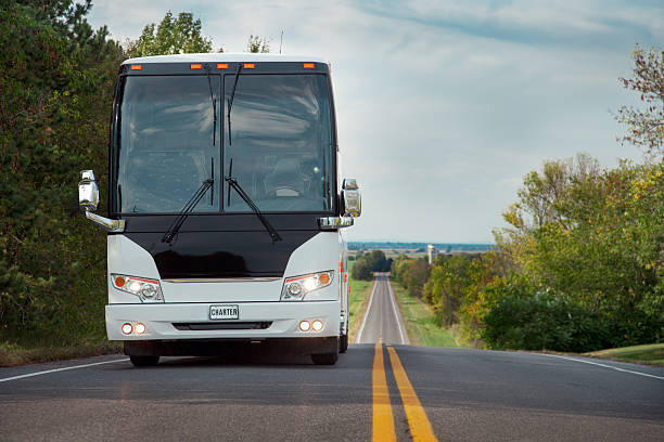 Charter Coach bus on highway